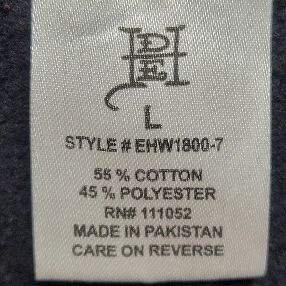 Ed Hardy Black New York City Nyc Skull Cropped Hoodie Size Large. - Picture 11 of 12